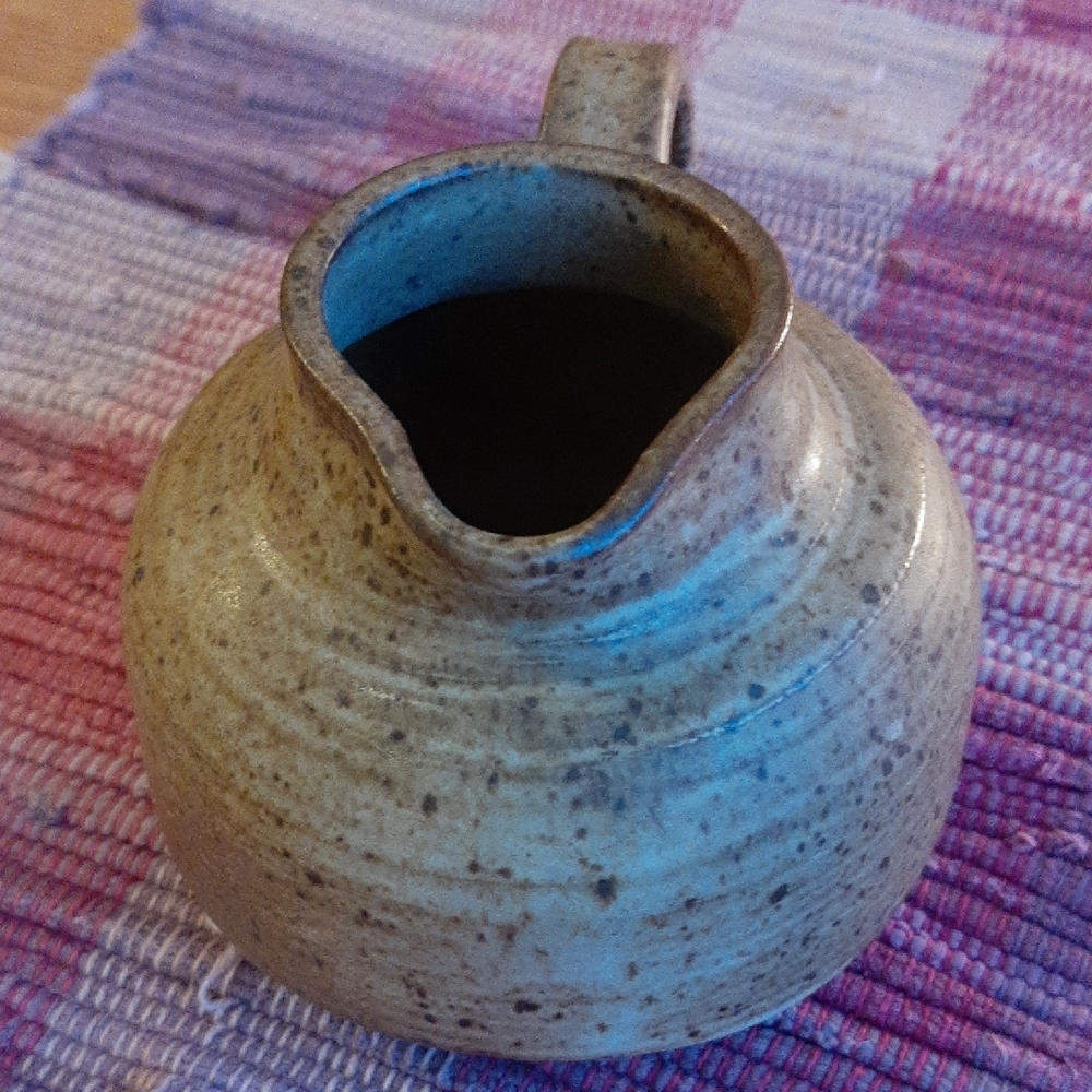 Rustic Brown Ceramic Pitcher - Picture 2 of 8
